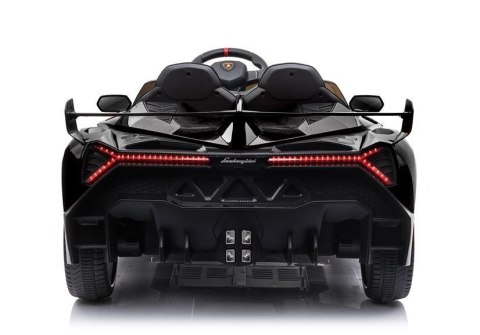 LEAN CARS Auto na akumulator Lamborghini Veneno Czarny LEAN CARS Auto na akumulator Lamborghini Veneno Czarny