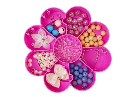 LEAN Toys Zestaw Koralików do Biżuterii DIY Składane Pudełko z Lusterkiem LEAN Toys Zestaw Koralików do Biżuterii DIY Składane Pudełko z Lusterkiem