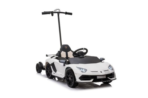 LEAN CARS Auto Na Akumulator Lamborghini Aventador SX2018 Biały z Platformą