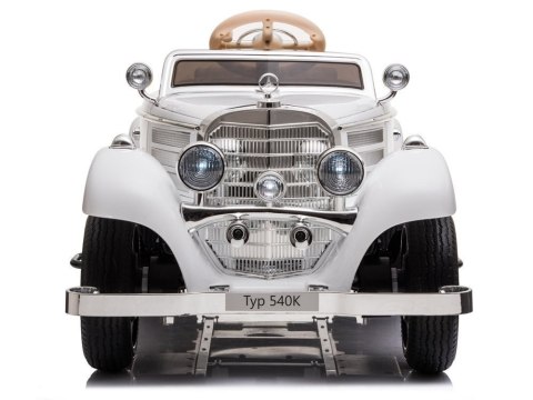 LEAN CARS Auto na akumulator Mercedes 540K Biały LEAN CARS Auto na akumulator Mercedes 540K Biały