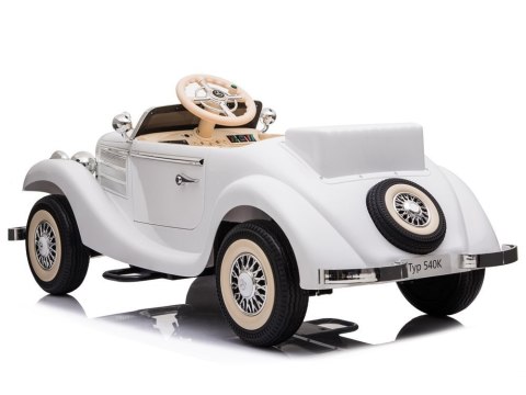 LEAN CARS Auto na akumulator Mercedes 540K Biały LEAN CARS Auto na akumulator Mercedes 540K Biały