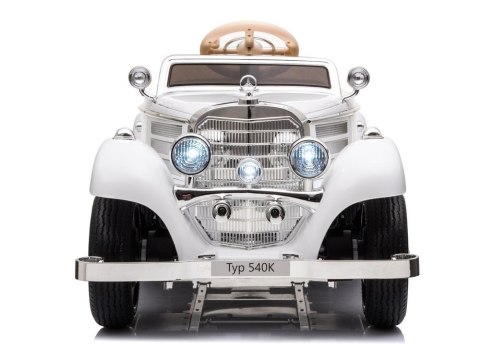 LEAN CARS Auto na akumulator Mercedes 540K Biały LEAN CARS Auto na akumulator Mercedes 540K Biały