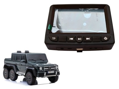 LEAN CARS Panel LCD MP4 do Auta na akumulator Mercedes G63 SX1888 LEAN CARS Panel LCD MP4 do Auta na akumulator Mercedes G63 SX1888