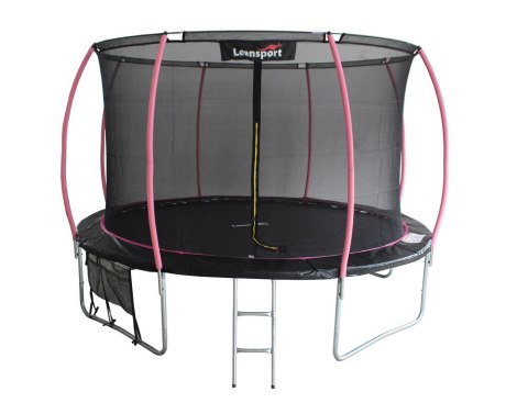 LEAN Sport Trampolina LEAN Sport Max 12ft Czarno-Różowa LEAN Sport Trampolina LEAN Sport Max 12ft Czarno-Różowa