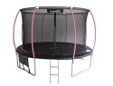 LEAN Sport Trampolina LEAN Sport Max 14ft Czarno-Różowa