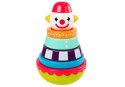 LEAN Toys Edukacyjna Piramidka Wańka Wstańka Klaun Wzory Kolory Dźwięk