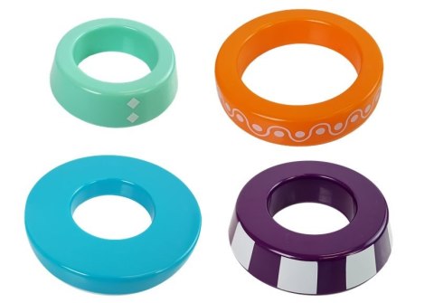 LEAN Toys Edukacyjna Piramidka Wańka Wstańka Klaun Wzory Kolory Dźwięk LEAN Toys Edukacyjna Piramidka Wańka Wstańka Klaun Wzory Kolory Dźwięk