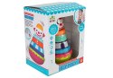 LEAN Toys Edukacyjna Piramidka Wańka Wstańka Klaun Wzory Kolory Dźwięk