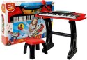 LEAN Toys Keyboard ze Statywem Krzesełkiem 37 Klawiszy Czerwony