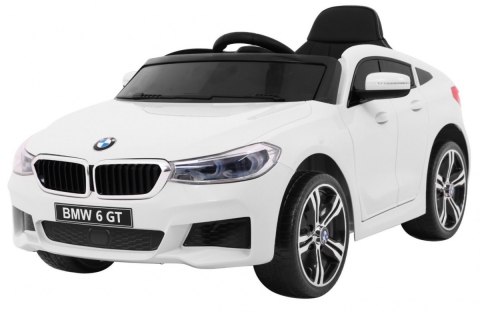 BMW 6 GT Autko na akumulator Biały + Pilot + Wolny Start + EVA + Pasy + LED MP3 BMW 6 GT Autko na akumulator Biały + Pilot + Wolny Start + EVA + Pasy + LED MP3