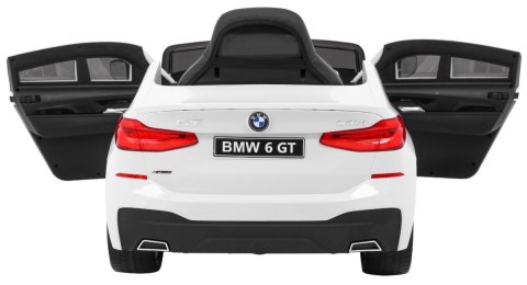 BMW 6 GT Autko na akumulator Biały + Pilot + Wolny Start + EVA + Pasy + LED MP3 BMW 6 GT Autko na akumulator Biały + Pilot + Wolny Start + EVA + Pasy + LED MP3