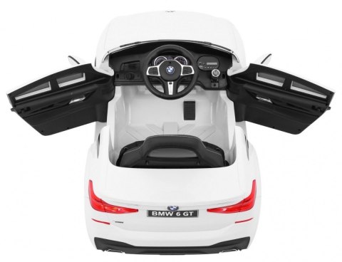BMW 6 GT Autko na akumulator Biały + Pilot + Wolny Start + EVA + Pasy + LED MP3 BMW 6 GT Autko na akumulator Biały + Pilot + Wolny Start + EVA + Pasy + LED MP3