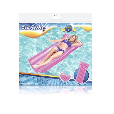 Bestway Dmuchany Materac Do Pływania Różowy 183 x 76 cm Bestway 44013 Bestway Dmuchany Materac Do Pływania Różowy 183 x 76 cm Bestway 44013