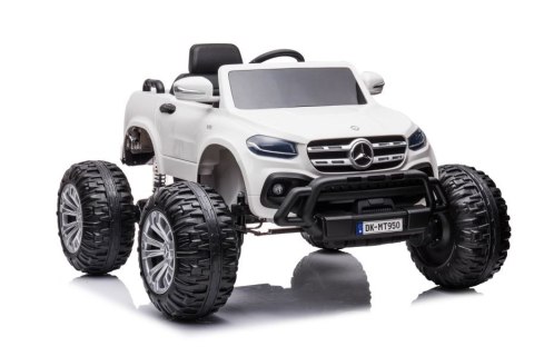 LEAN CARS Auto Na Akumulator Mercedes DK-MT950 4x4 Biały LEAN CARS Auto Na Akumulator Mercedes DK-MT950 4x4 Biały