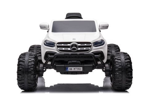 LEAN CARS Auto Na Akumulator Mercedes DK-MT950 4x4 Biały LEAN CARS Auto Na Akumulator Mercedes DK-MT950 4x4 Biały