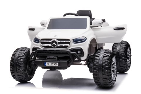 LEAN CARS Auto Na Akumulator Mercedes DK-MT950 4x4 Biały LEAN CARS Auto Na Akumulator Mercedes DK-MT950 4x4 Biały