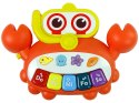 LEAN Toys Muzyczne Pianinko Krab Zwierzątka Morskie Dźwięki Światła