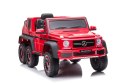 LEAN CARS Auto Na Akumulator Mercedes Benz G63 6X6 Czerwony