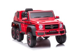 LEAN CARS Auto Na Akumulator Mercedes Benz G63 6X6 Czerwony