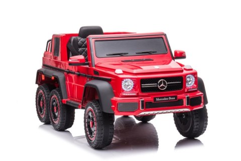 LEAN CARS Auto Na Akumulator Mercedes Benz G63 6X6 Czerwony LEAN CARS Auto Na Akumulator Mercedes Benz G63 6X6 Czerwony