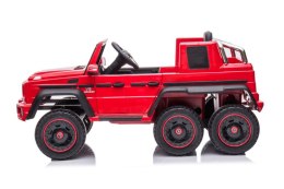 LEAN CARS Auto Na Akumulator Mercedes Benz G63 6X6 Czerwony