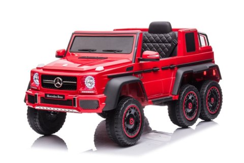 LEAN CARS Auto Na Akumulator Mercedes Benz G63 6X6 Czerwony LEAN CARS Auto Na Akumulator Mercedes Benz G63 6X6 Czerwony