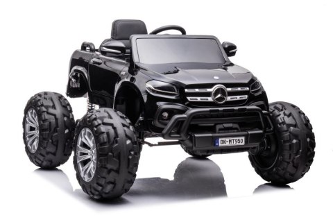 LEAN CARS Auto Na Akumulator Mercedes DK-MT950 4x4 Czarny Lakierowany LEAN CARS Auto Na Akumulator Mercedes DK-MT950 4x4 Czarny Lakierowany