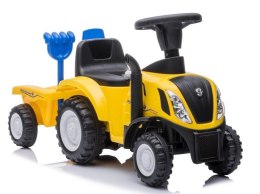 LEAN CARS Jeździk Traktor New Holland 658T Żółty