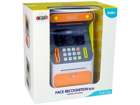LEAN Toys Bankomat Skarbonka Czujnik Rozpoznawania Twarzy PIN Oszczędzanie Pomarańczowy LEAN Toys Bankomat Skarbonka Czujnik Rozpoznawania Twarzy PIN Oszczędzanie Pomarańczowy