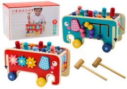 LEAN Toys Drewniana Gra Zręcznościowa Dla Dzieci Whaca-mole
