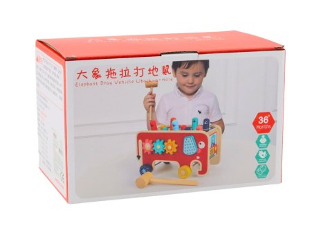 LEAN Toys Drewniana Gra Zręcznościowa Dla Dzieci Whaca-mole LEAN Toys Drewniana Gra Zręcznościowa Dla Dzieci Whaca-mole