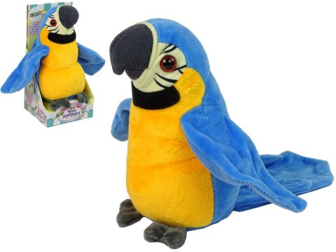 LEAN Toys Interaktywna Gadająca Papuga Niebieska Powtarzająca Słowa LEAN Toys Interaktywna Gadająca Papuga Niebieska Powtarzająca Słowa