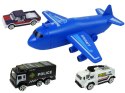 LEAN Toys Parking Policyjny Czteropoziomowy Elektryczna Winda Policja Akcesoria
