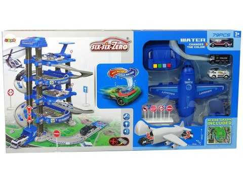 LEAN Toys Parking Policyjny Czteropoziomowy Elektryczna Winda Policja Akcesoria LEAN Toys Parking Policyjny Czteropoziomowy Elektryczna Winda Policja Akcesoria
