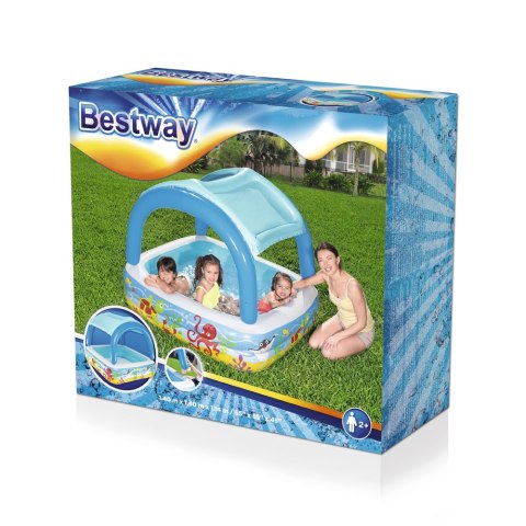 Bestway Basen Dmuchany Dla Dzieci Z Daszkiem 140 x 140 x 114 cm Bestway Bestway Basen Dmuchany Dla Dzieci Z Daszkiem 140 x 140 x 114 cm Bestway