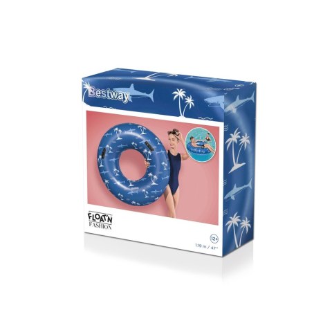 Bestway Dmuchane Koło Do Pływania 119 cm Niebieskie Bestway 36353 Bestway Dmuchane Koło Do Pływania 119 cm Niebieskie Bestway 36353