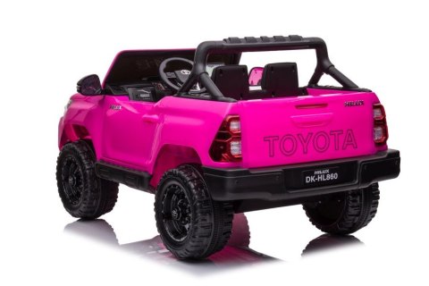 LEAN CARS Auto Na Akumulator Toyota Hilux DK-HL860 Różowe LEAN CARS Auto Na Akumulator Toyota Hilux DK-HL860 Różowe