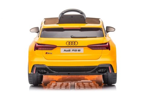 LEAN CARS Pojazd na Akumulator Audi RS6 BRD-2118 Żółty LEAN CARS Pojazd na Akumulator Audi RS6 BRD-2118 Żółty