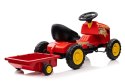 LEAN CARS Traktor na pedały G206 Czerwony