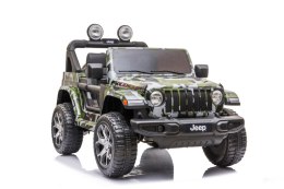 LEAN CARS Pojazd na Akumulator Jeep Wrangler Rubicon DK-JWR555 Moro