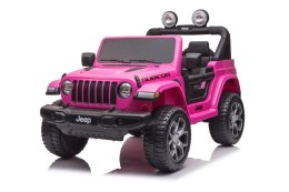 LEAN CARS Pojazd na Akumulator Jeep Wrangler Rubicon DK-JWR555 Różowy