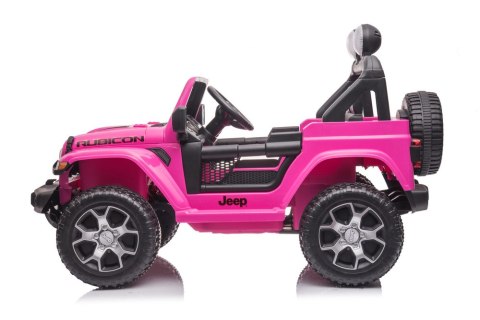 LEAN CARS Pojazd na Akumulator Jeep Wrangler Rubicon DK-JWR555 Różowy LEAN CARS Pojazd na Akumulator Jeep Wrangler Rubicon DK-JWR555 Różowy