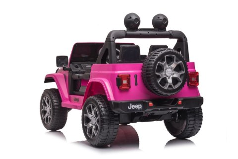 LEAN CARS Pojazd na Akumulator Jeep Wrangler Rubicon DK-JWR555 Różowy LEAN CARS Pojazd na Akumulator Jeep Wrangler Rubicon DK-JWR555 Różowy