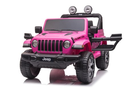 LEAN CARS Pojazd na Akumulator Jeep Wrangler Rubicon DK-JWR555 Różowy LEAN CARS Pojazd na Akumulator Jeep Wrangler Rubicon DK-JWR555 Różowy