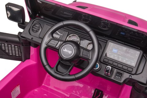LEAN CARS Pojazd na Akumulator Jeep Wrangler Rubicon DK-JWR555 Różowy LEAN CARS Pojazd na Akumulator Jeep Wrangler Rubicon DK-JWR555 Różowy