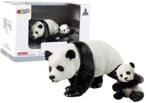 LEAN Toys Zestaw 2 Figurek Panda z młodą Pandą Zwierzęta Świata LEAN Toys Zestaw 2 Figurek Panda z młodą Pandą Zwierzęta Świata