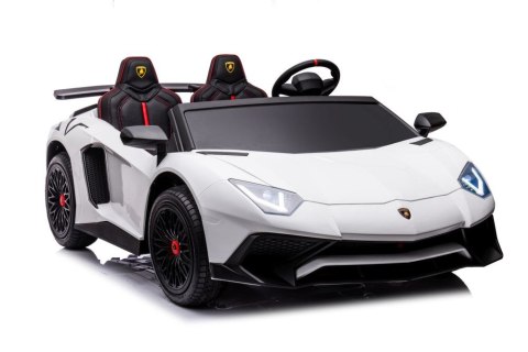 LEAN CARS Auto Na Akumulator Lamborghini XXL A8803 Białe 24V LEAN CARS Auto Na Akumulator Lamborghini XXL A8803 Białe 24V
