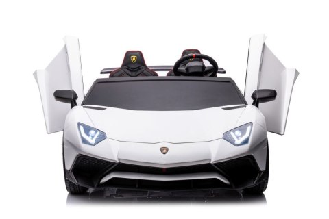 LEAN CARS Auto Na Akumulator Lamborghini XXL A8803 Białe 24V LEAN CARS Auto Na Akumulator Lamborghini XXL A8803 Białe 24V