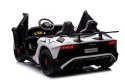 LEAN CARS Auto Na Akumulator Lamborghini XXL A8803 Białe 24V