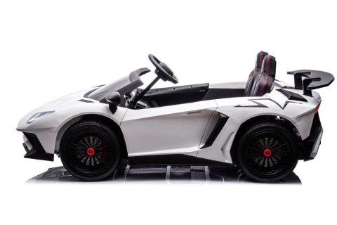 LEAN CARS Auto Na Akumulator Lamborghini XXL A8803 Białe 24V LEAN CARS Auto Na Akumulator Lamborghini XXL A8803 Białe 24V